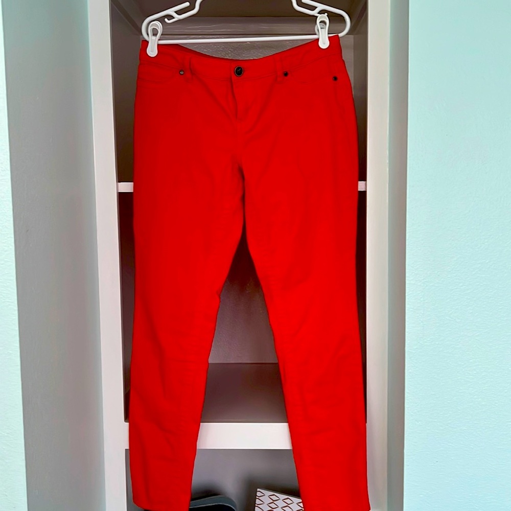 Maurices orange Skinny Pants